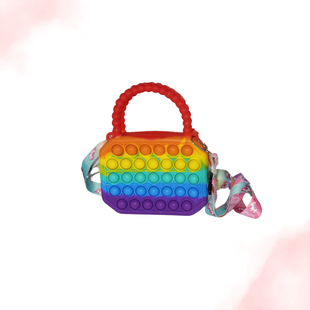 Gloss Boss Rainbow Pop it Purse