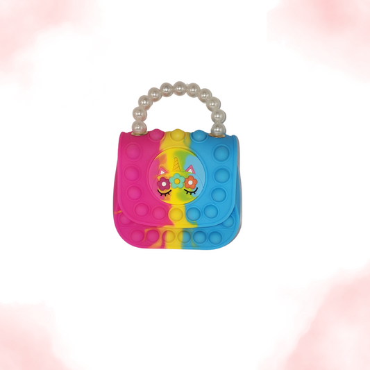 Unicorn Pearl Pop it Purse